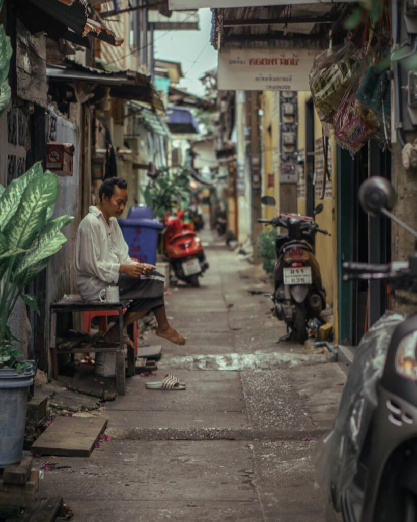 Gasse im Klong Toey Slum